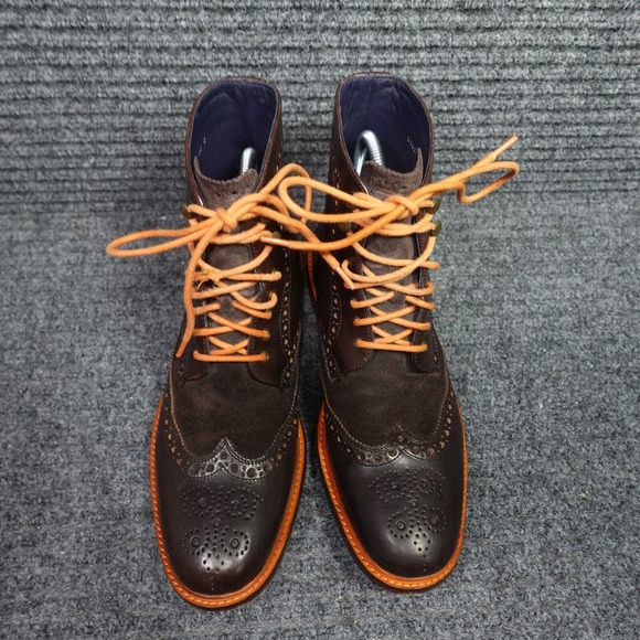 Cole Haan Shoes Mens 9 M Air Harrison Brown Wingtip Leather Lace up C10756 main image 7